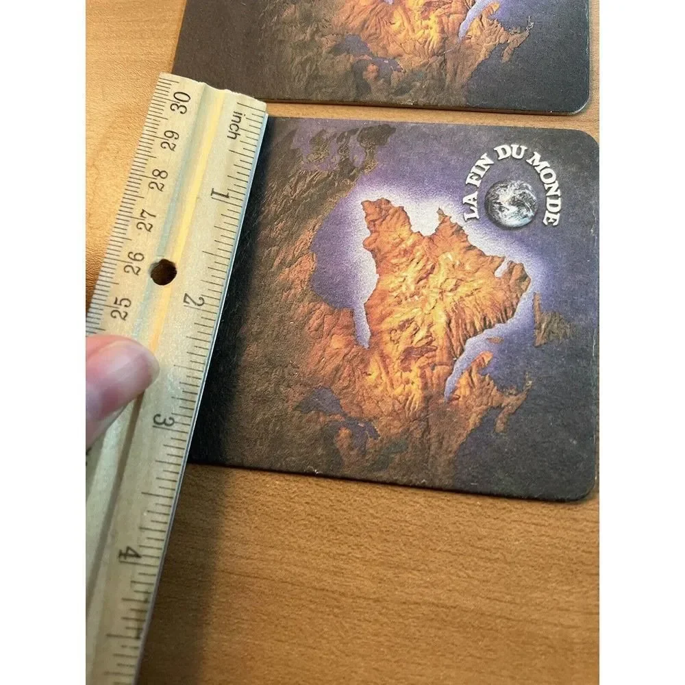12 La Fin Du Monde Quebec Canada excellent VTG beer Coasters